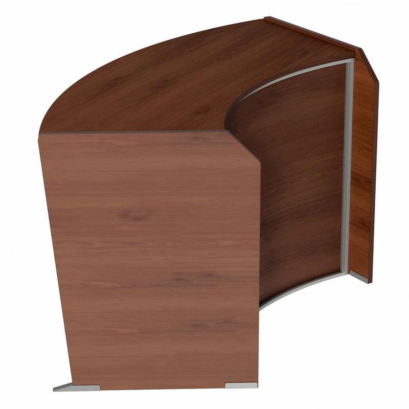 Duncan U-Shaped Reception Desk, Cherry