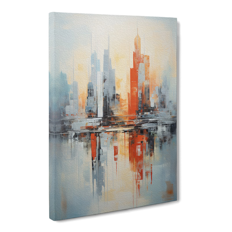 Skyline Abstract No.4 - No Frame Print, 76cm H x 50cm W x 3cm D
