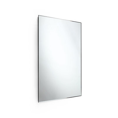Miroir de salle de bain / meuble-lavabo mural Spci avec cadre en acier inoxydable