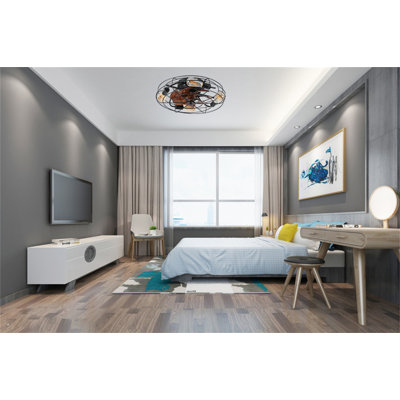 Gunthild Ceiling Fan with LED Lights