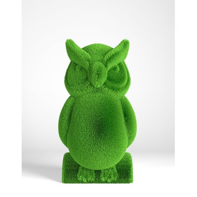 Outdoor Animal Owl Topiary Green Figures
