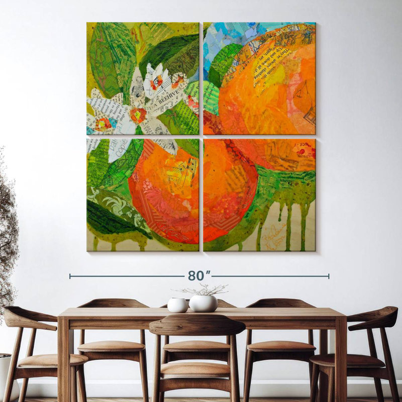 Yarlin Florida Oranges, 74" H x 74" W