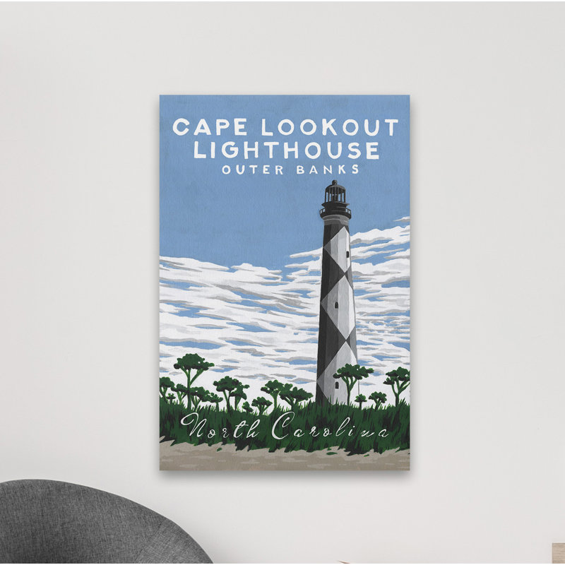 Outer Banks - Reproduction de publicité sur toile tendue, H 24 po x l 16 po x P 1,5 po