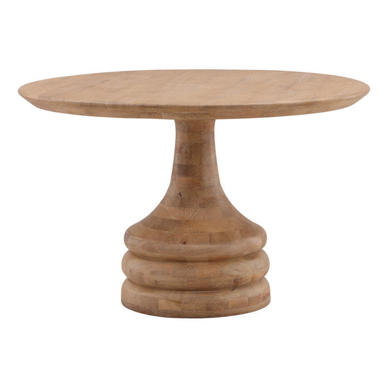 Meylin Dining Table Light Natural, Light Natural, 30" H x 47.6" L x 47.6' W