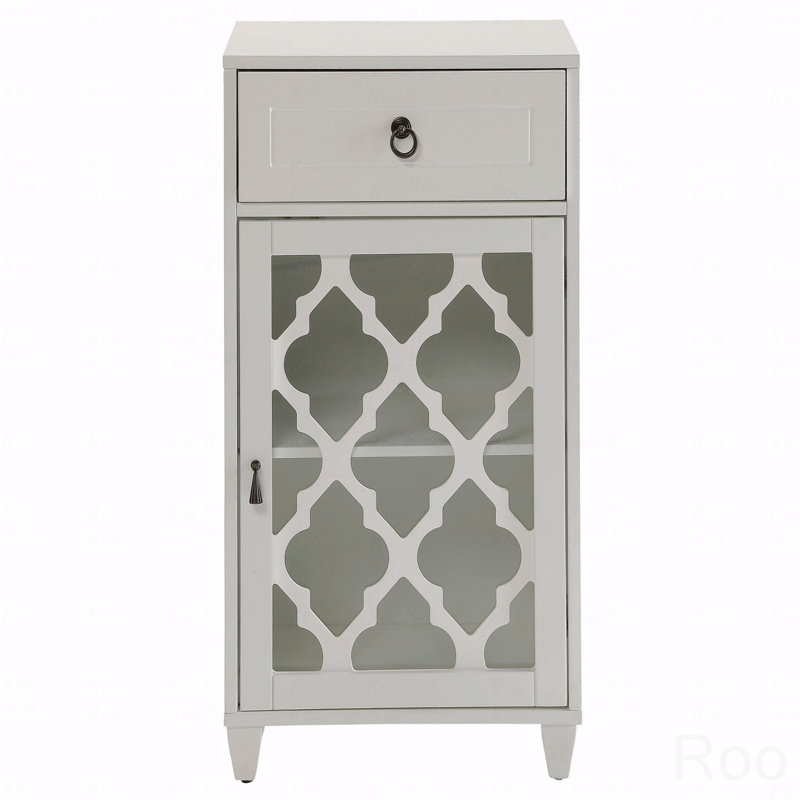 Table d'appoint avec tiroir et porte