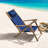 Beach Chair - Outdoor Weather-Resistant Wood Folding Chair with Backpack Straps - 4-Position Reclining Seat - Beach Essentials by Lavish Home (Blue)-1103459775
