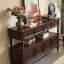 Console 55,12 po en bois de frêne brun foncé rétro-1297668784