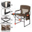 Chaise de camping pliante avec coussins Meriwether