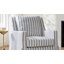 Chaise berçante pivotante en duvet et mélange de coussins 30 po Lillie-400842025