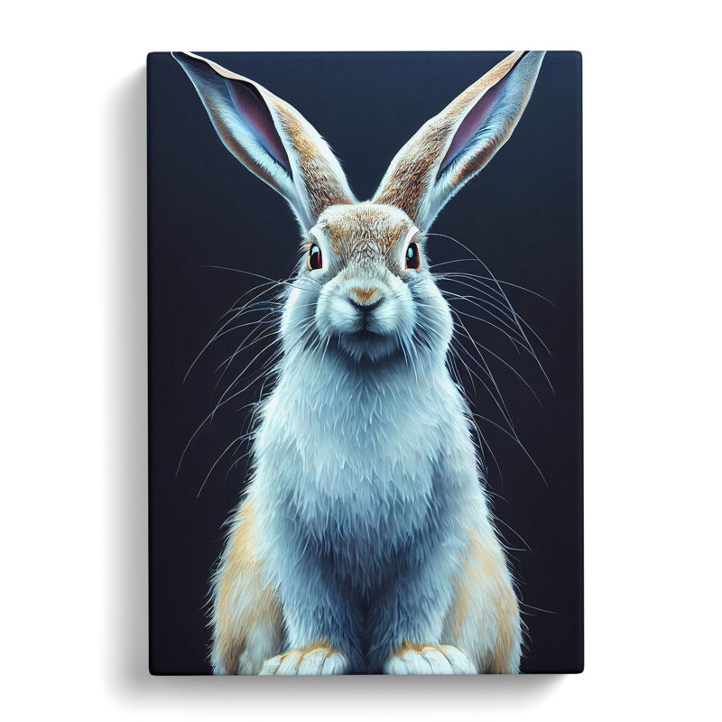 XC1022-3761X Resting Hare - Wrapped Canvas Print, 76cm H x 50cm W x 2cm D