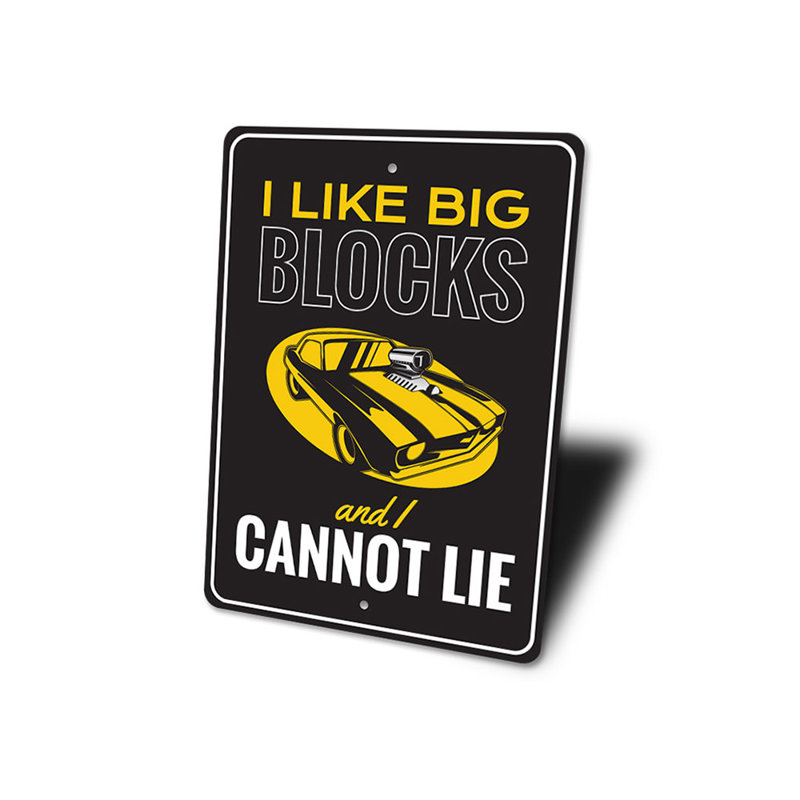 Plaque en aluminium Big Blocks, H 14 po x l 10 po x P 0,04 po