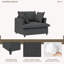 Fauteuil surdimensionné en chenille-1399953788
