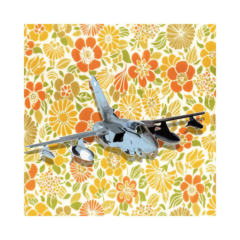 Flower Power by 5by5collective - Wrapped Canvas Print, 45.72 cm H x 45.72 cm W x 1.91 cm D