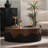 Handcrafted Round Coffee Table With Relief Design, Sturdy Pedestal, And No - Assembly Requirement For Living Room Use-297313966