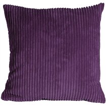 Soft Corduroy Striped Velvet Series Decorative Throw Pillow, 12 inch x 20 inch, Violet Purple, 2 Pack