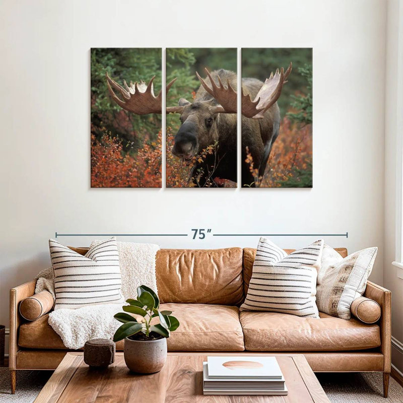 Moose Forest Meal, 36" H x 57" W