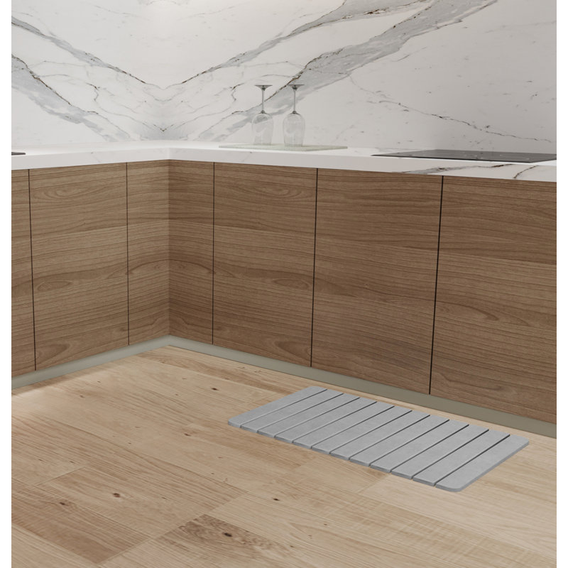 Tapis de cuisine Dianeli, Gris, Rectangle 1 pi 9 po x 2 pi 10 po