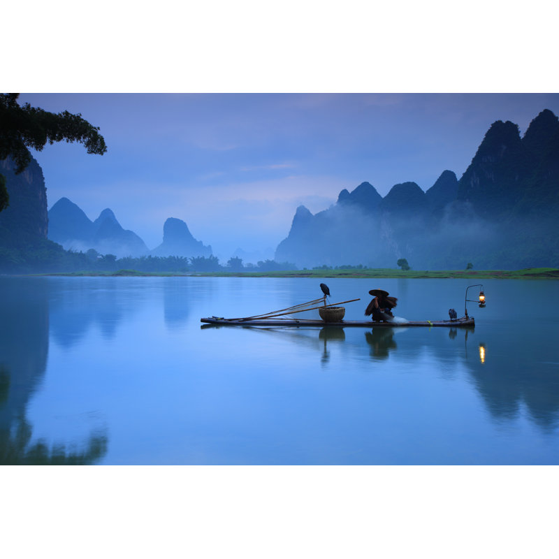 Fishermen Fishing - Wrapped Canvas Print, 81cm H x 122cm W