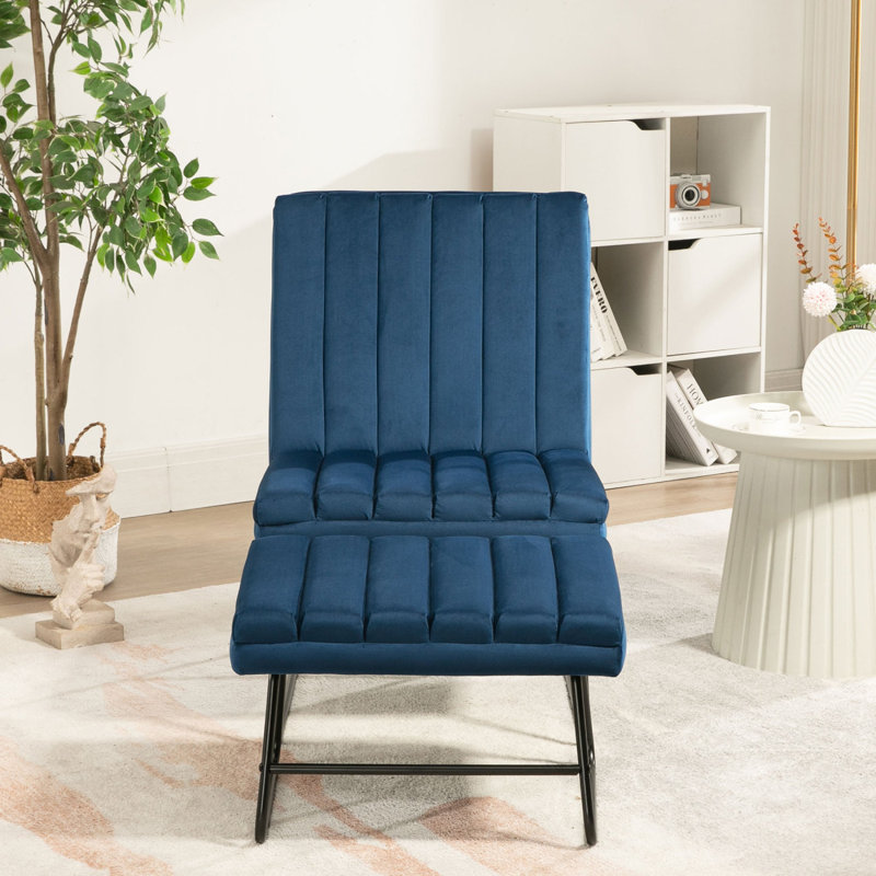 Chaise longue moderne et paresseuse moderne, Bleu très foncé