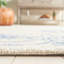 Tapis floral gris / bleu en laine / coton touffeté à la main Chelsea-88088835