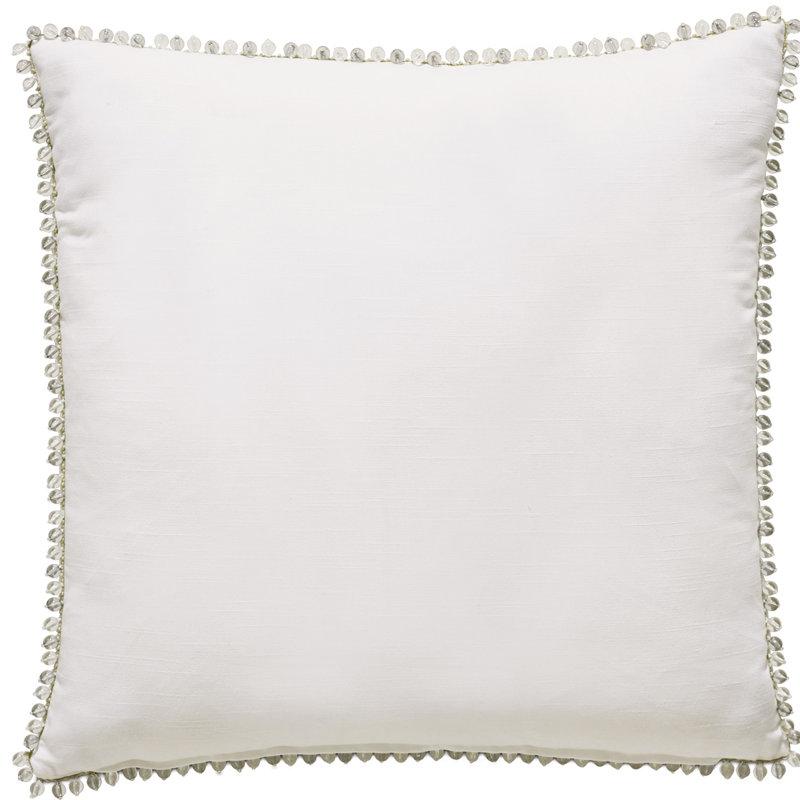 Taie décorative en mélange de coton ivoire Harper