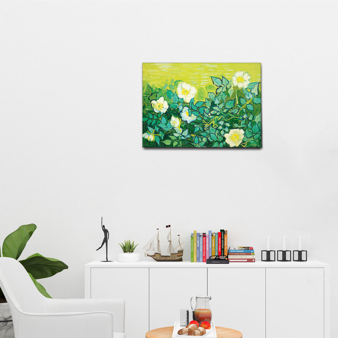 Leinwandbild Wild Roses von Vincent Van Gogh