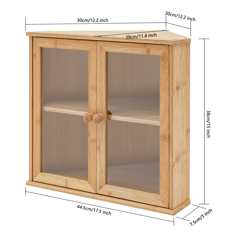 Bread Display Case Corner Bread Storage Container For Kitchen Countertop