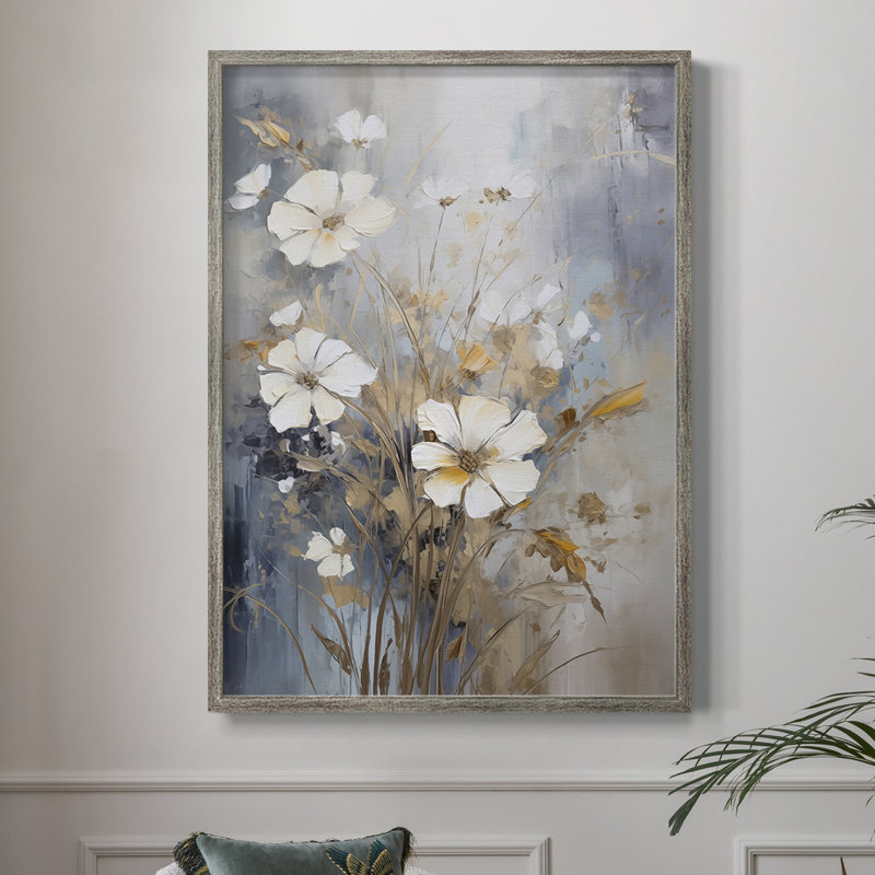 Reproduction encadrée FLORAL Series CECLV - bois massif, H 30 po x l 24 po