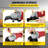 Wet Buffer / Polisher, Variable Speed 8 pcs Kit, Extra 4" & 5" Diamond Polishing Pads