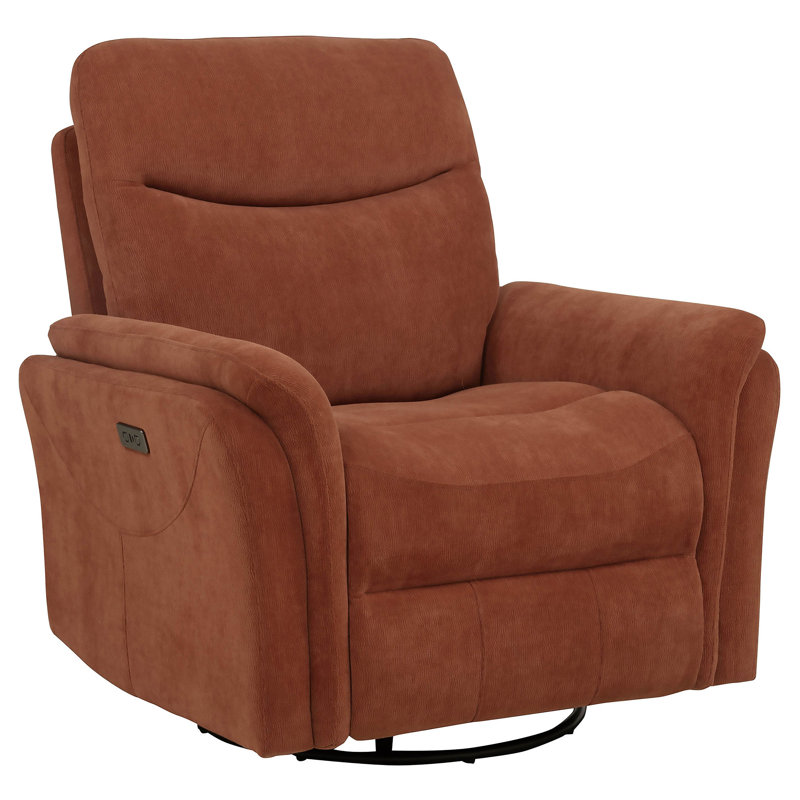Fauteuil oscillant inclinable électrique pivotant Adler Rouille, Brun