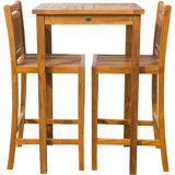 Outdoor 3 - Piece Teak Bistro Set
