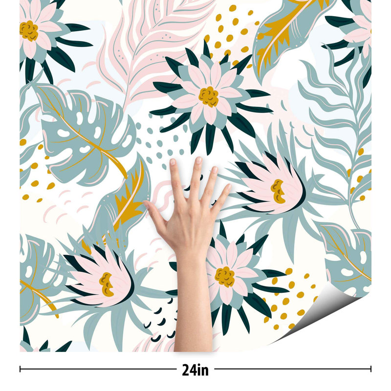 Carreau de papier peint Isaian, L 102 po x l 24 po
