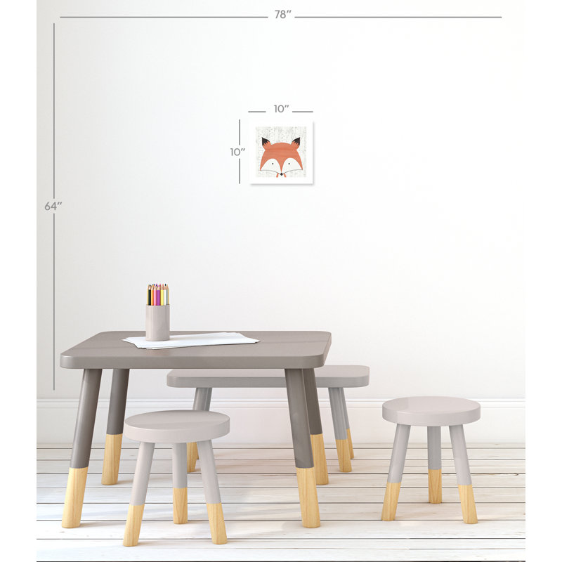 Woodland Friends 2' Paper Print, 10" H x 10" W x 1" D