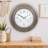 Aerick 21 in. Outdoor Quartz Wall Clock with Illuminated Backlight