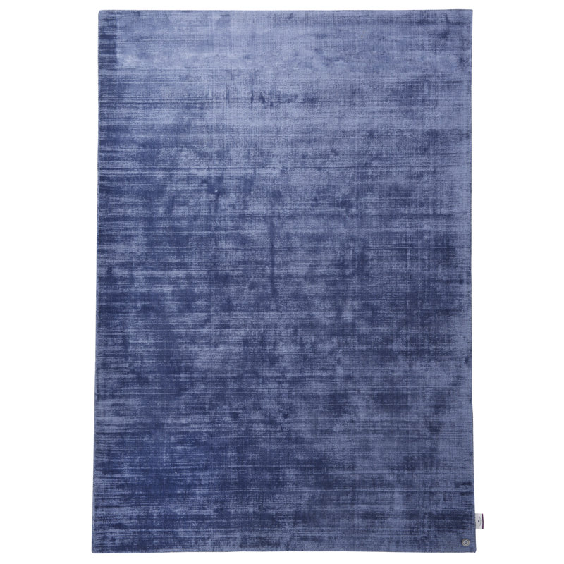 Shine Flatweave Blue Rug, Rectangle 85 x 155cm