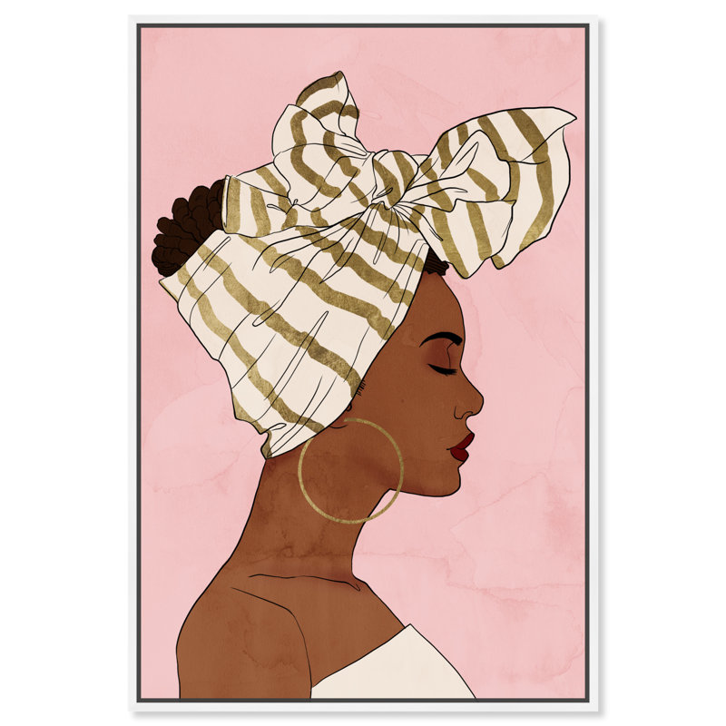 Accessoires Fashion and Glam, Toile blanche encadrée, H 36 po x l 24 po x 1,5 po