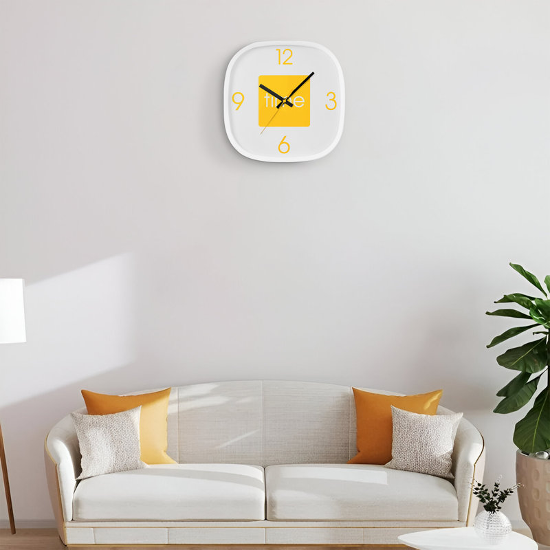 Aimiejit Wall Clock, Yellow