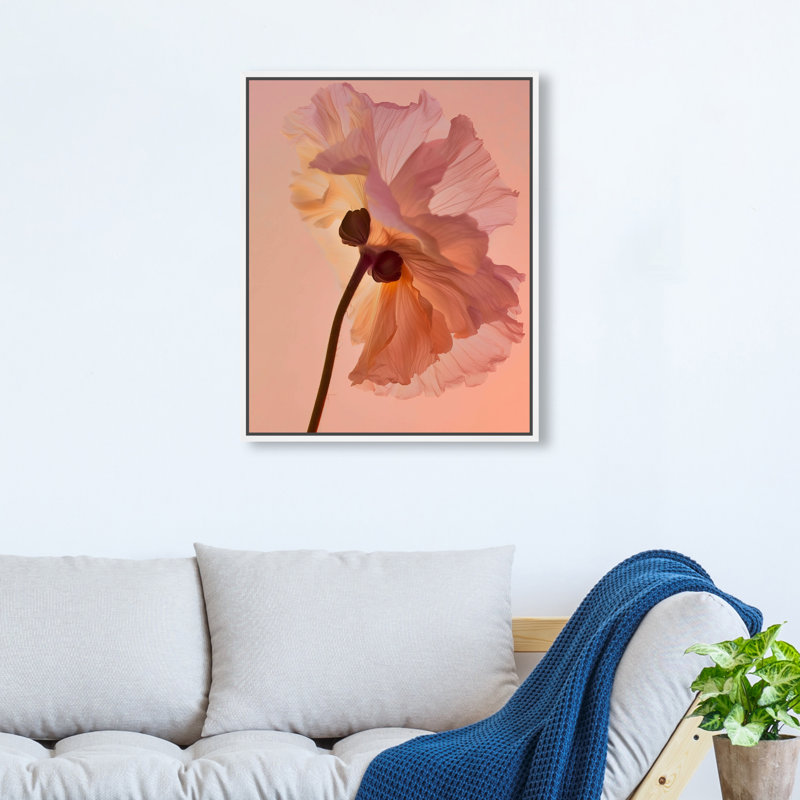 Amber Radiance III Print by Oliver Gal, 17"H x 21"W, White Floater Frame