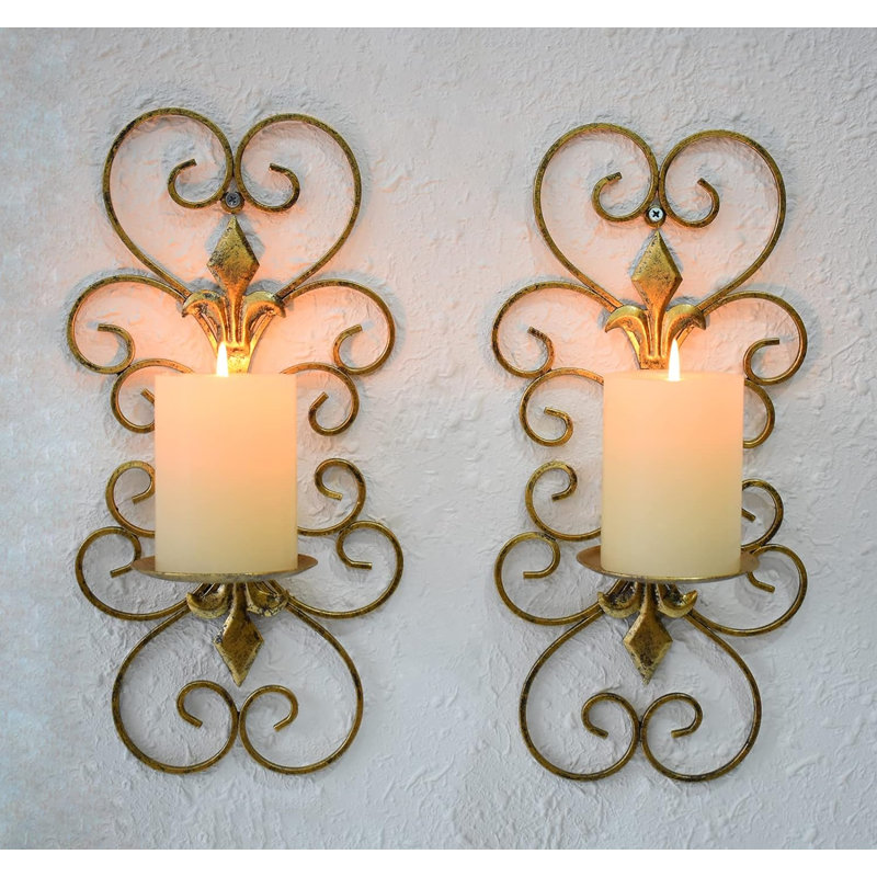 Applique murale en métal 14,75 po H