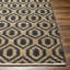 Shealy géométrique tissé à plat à la main et recyclé P.E.T. Tapis noir / brun clair-1279976807
