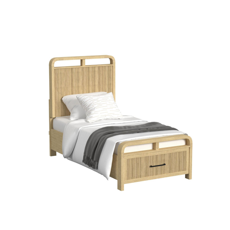 Picket House Furnishings Woodridge Storage Bed in Natural, Twin