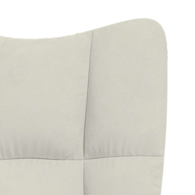 Horald Upholstered Armchair, Cream White Polyester
