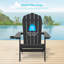 Chaise Adirondack pliante en plastique Shubhika-845593960
