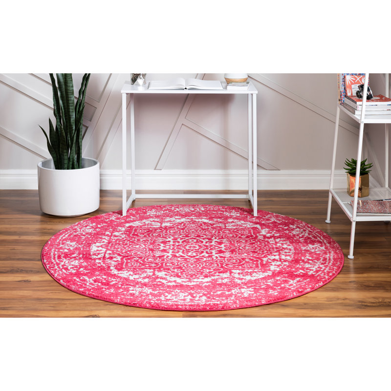 Maxence Oriental Indoor Rug, Round 5'3"