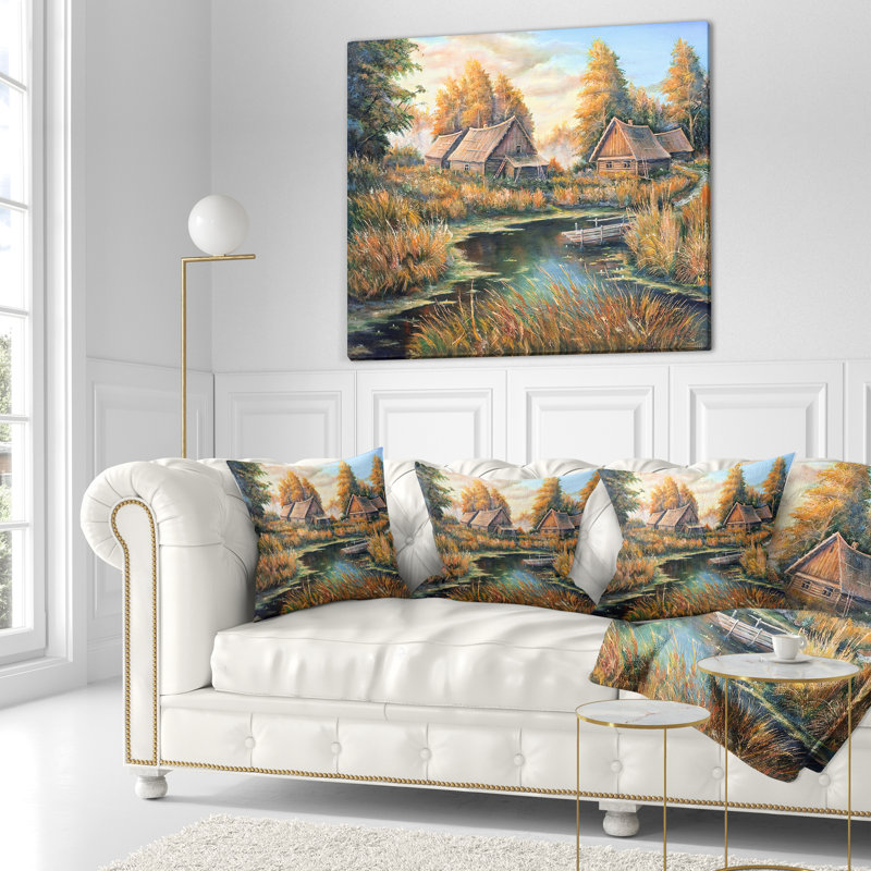 Coussin lombaire Landscape Birches