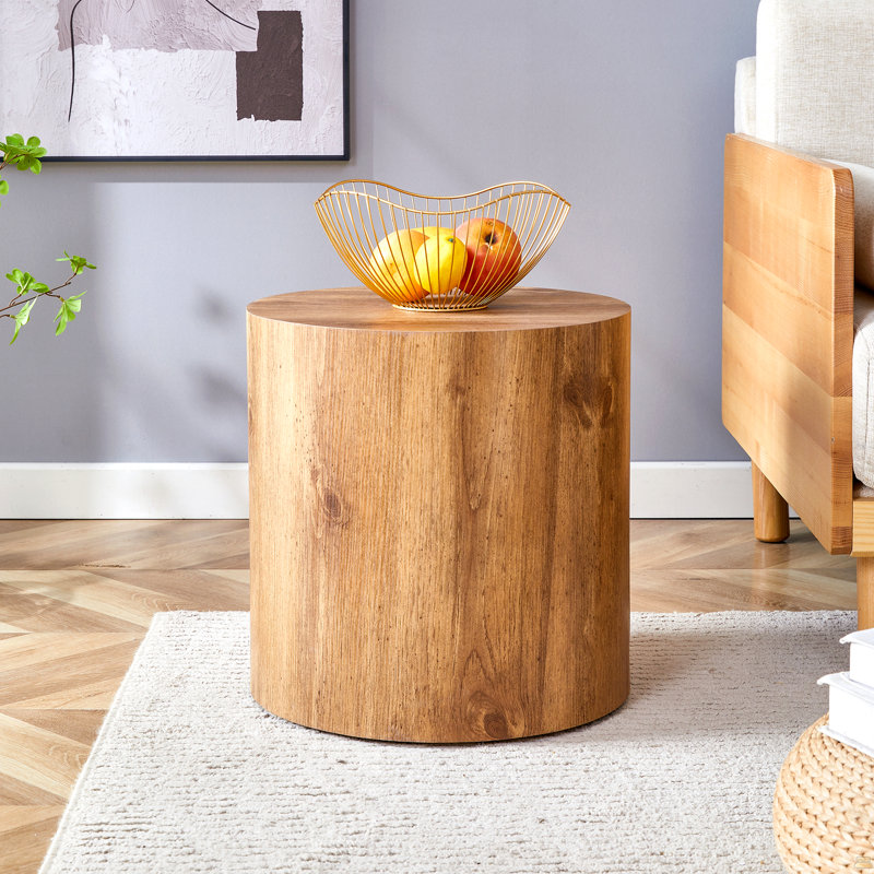 The Cylindrical Table With Its Patterned Design