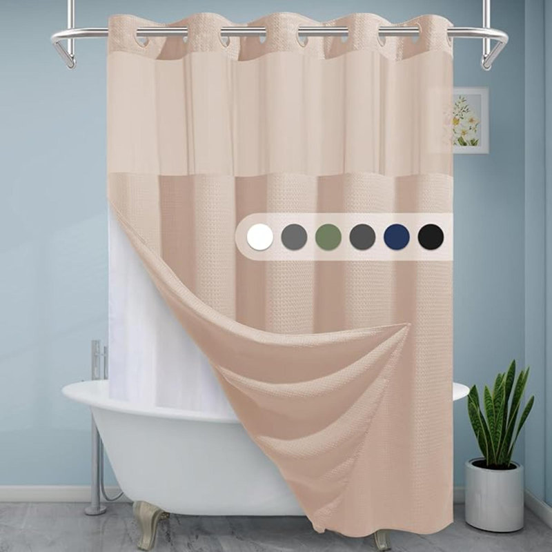 Rideau de douche No Hook, Rosé