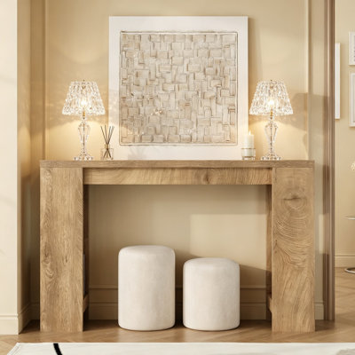 Farmhouse Console Table, Narrow Sofa Table For Entryway, Rustic Wood Grain Accent Table For Living Room, Hallway, Or Behind Couch, Slim Space-Saving Design