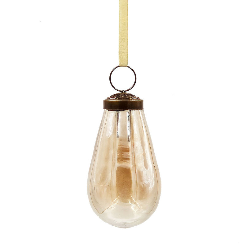 Ornements en forme de larme - Ensemble de 12, Or