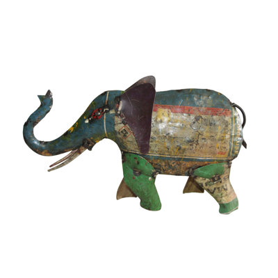 Statue éléphant en métal, collection Nifao